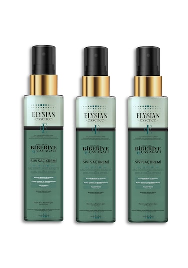 Elysian Essence Biberiye & Çay Ağacı Sıvı Saç Kremi 3'lü Set