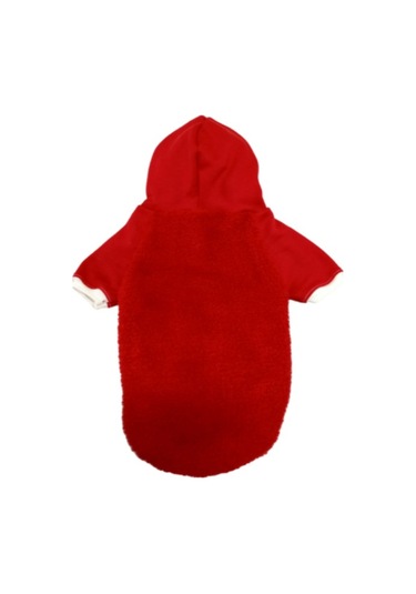 Welsoft Kırmızı Kapüşonlu Kedi Köpek Kıyafeti Elbisesi