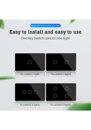 Dancemonkey Tuya Akıllı Duş Anahtar Cam, Google Home & Alexa, Mobil Uygun