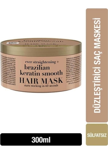 Organix Brazilian Keratin Smooth 300 Ml Saç Maskesi