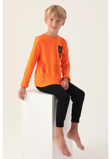 Roly Poly 3338 Garson Play Hard Erkek Çocuk Pijama Takımı 001