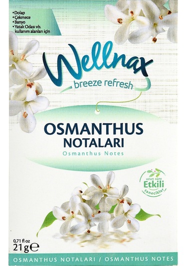 Wellnax Dolap ve Çekmece Kokusu Osmanthus Notaları Kesesi 5 x 21 G