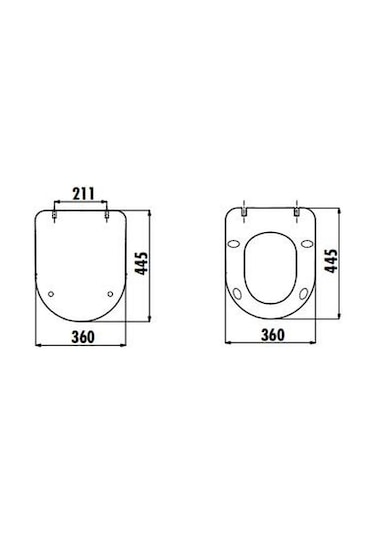 Creavit Duck Thermoplast Yavaş Kapanan Klozet Kapağı Beyaz Kc090
