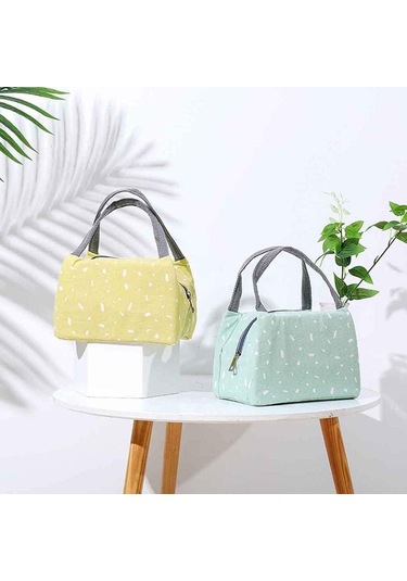 Öğle Yemeği Çantası Öğle Yemeği Çantası Kadın Kız Termal Yalıtımlı Öğle Yemeği Kutusu Tote Gıda Kabı Piknik Çantası 1 Siyah