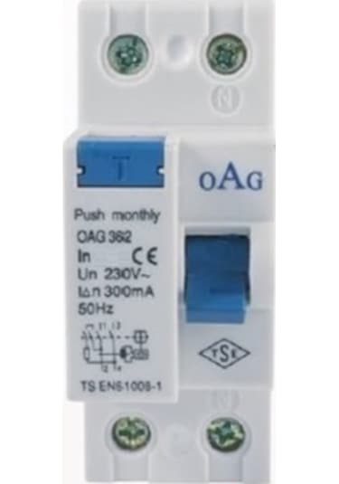 Oag 2x40a 300ma Monofaze Kaçak Akım Rölesi