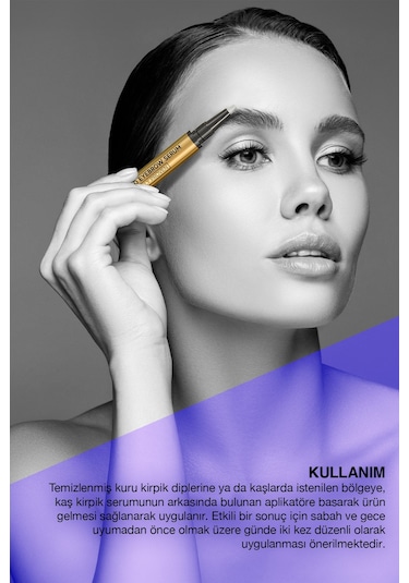 Bioxcin Kaş Kirpik Serumu - Kolajen Hyaluronik Asit Hint Yağı Keratin Peptidleri B5 Biocomplex B11