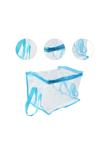 Homyl Temizle Kitap Saklama Çantası Seyahat Ev Ofis Için Su Mavi