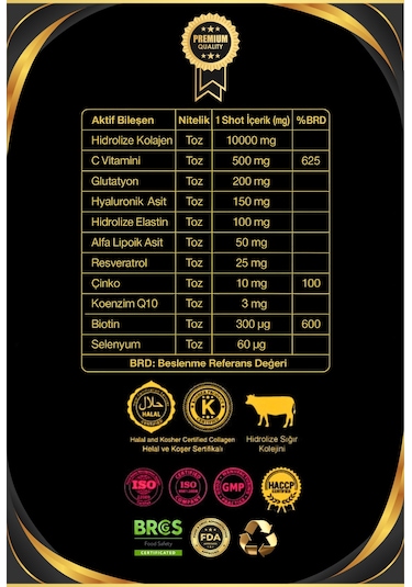Dr. Sammy's Collagen Impact Plus Hidrolize Sığır Kolajeni 30 Shot