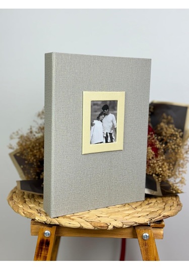 Rabsev 13x18cm 200 Fotoğraf Kapasiteli Lüks Çerçeveli Koton Fotoğraf Albümü WPP57200-V