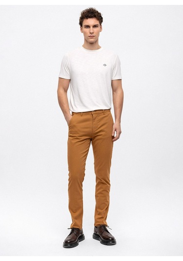 Back And Bond Normal Bel Normal Paça Slim Fit Vizon Erkek Pantolon B33w32005 Vizon