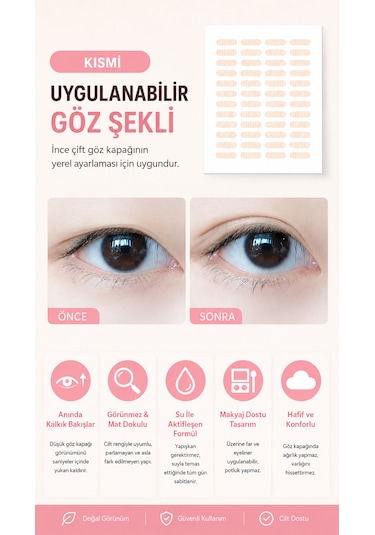 Asrl Global Göz Çizgisi İçin Gizli Bant Beyaz