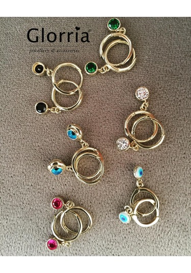 Glorria Altın Taşlı Küpe N11.11179