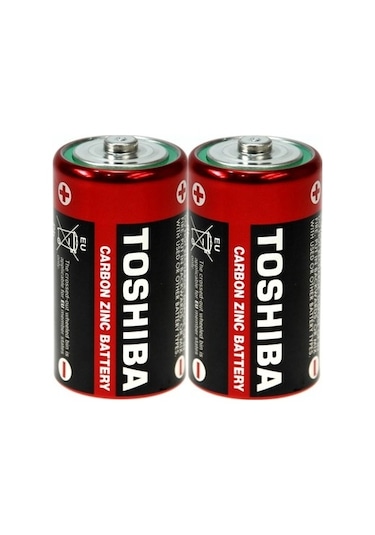 Toshiba R20Sl Çinko Karbon Büyük Boy D Pil 20'li