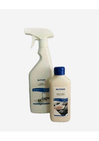 Glıtzer Seramik Cam Ocak Temizleyicisi 250ml Mutfak Ve Banyo Kireç Temizleyici 500ml Set Diğer