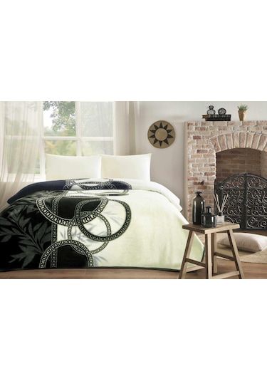 Özdilek Pirime Kadena Çift Kişilik Battaniye Krem