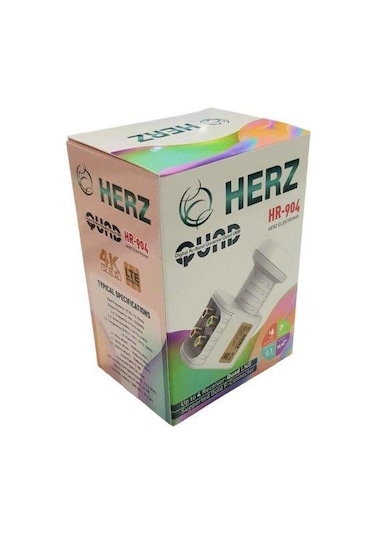 Herz 4lü Dört Çıkışlı Quad Full Hd 4k Uydu Anten Lnb Elembi