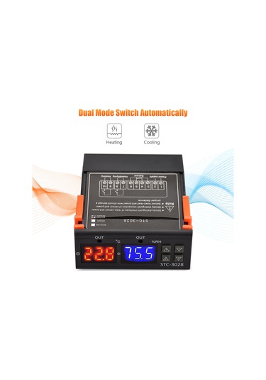 Neevoyu Stc-3028 Akıllı Sıcaklık Nem Kontrol Cihazı - Isıtma/soğutma/nemlendirme/kuruşturma - 0.3 C Doğruluk - Ac 110-220v