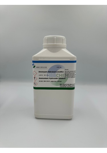 Amonyum Hidroksit Solüsyonu %5 1 Litre