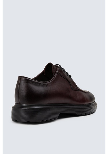 Deery Hakiki Deri Bordo Günlük Erkek Ayakkabı - 01931mbrde02 Bordo