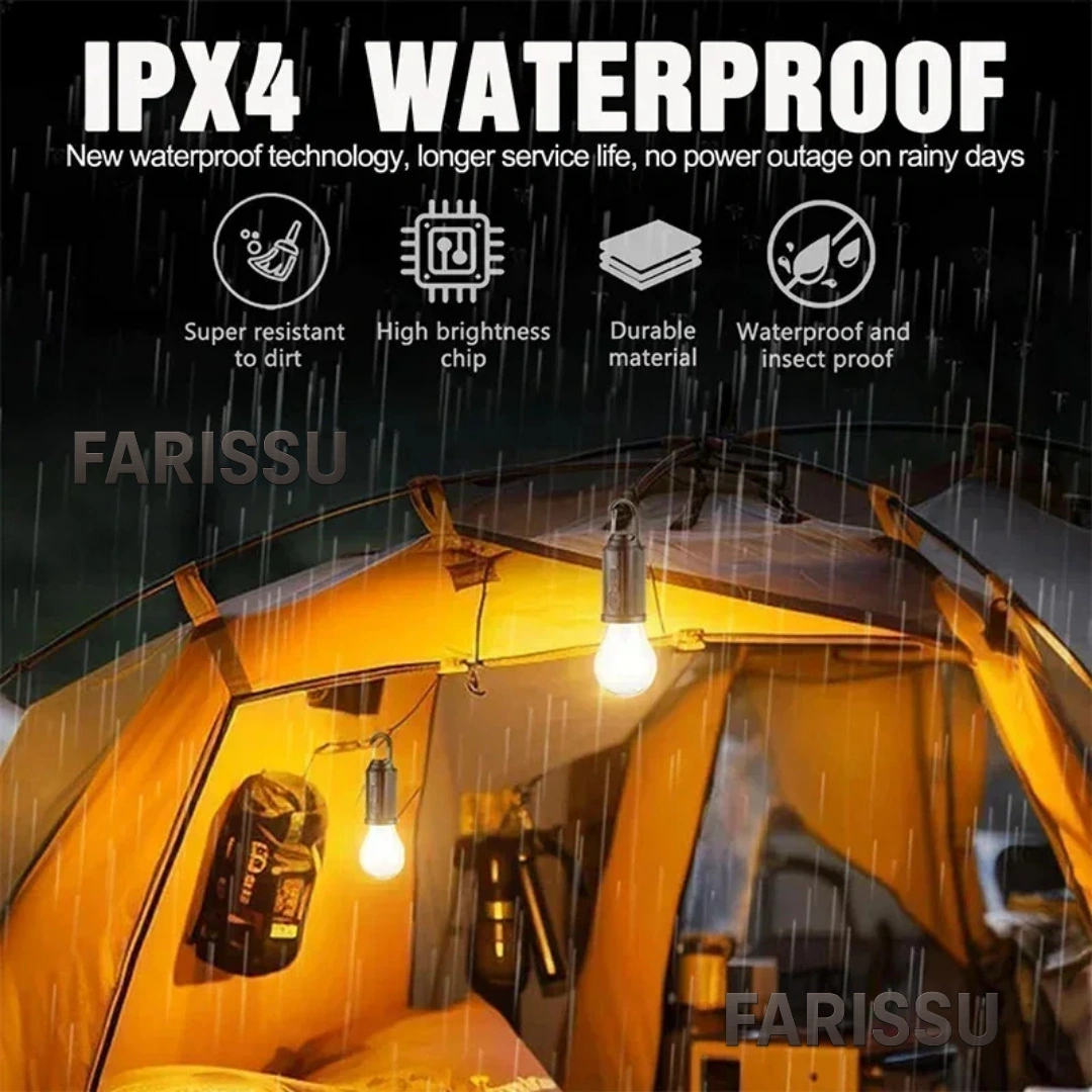 Alaska T01-b Type-c Ve Solar Şarjlı Sıcak Işık Warm Light Kamp Lambası 1 Adet