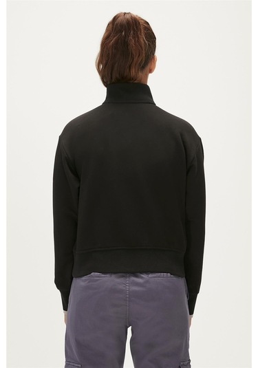 Bad Bear Zoe Half-zip Siyah Yarım Fermuarlı Kadın Sweatshirt-siyah Siyah