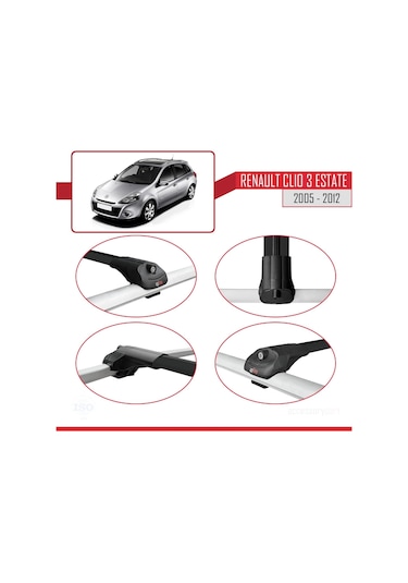 Renault Clio 3 Estate 2005-2012 Arası İle Uyumlu Ace-1 Ara Atkı T