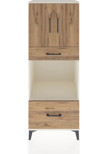 Hyperion Dolap 2 Raflı 2 Çekmeceli 2 Kapaklı 60x44x163 Aytaşı-çam Aytası