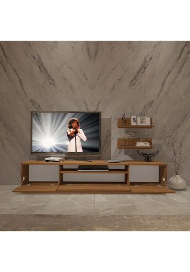 Decoraktiv Trendstyle 4s Slm Tv Ünitesi Tv Sehpası Ceviz