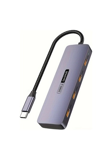 Xuweiwei 4 In 1 4c Hub Usb3 2 10gbps Yuksek Hizli Veri Transferi 4 Type C Portlu Mobil Telefon Tablet Uyumlu Windows İos Sistemleri Destekler