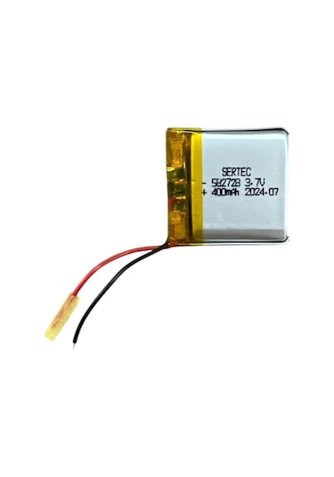 582728 3.7v 400 Mah Li-polymer Pil Devreli/1.5a
