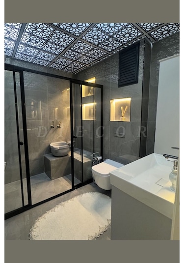 Diecor Led Döşenebilir Asma Tavan Uyumlu 60 60 Tavan Paneli Siyah 60 X 60 Model:xa297