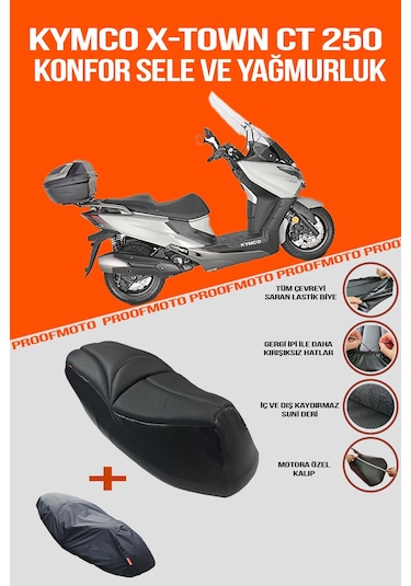 Kymco X-town Ct 250 Konfor Sele Ve Yağmurluk Kılıf