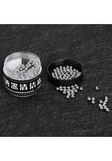 Youmex 304 Paslanmaz Çelik 4mm Temizleme Boncukları 300 Adet - Şarap, Çay Leke Temizleyici - Kupa, Şarap Decanterı, Flaske Temizliği Diğer