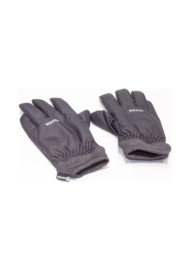 Su Geçirmez Siyah Yetişkin Kayak Eldiveni Wedze Meridyendukkan Siyah