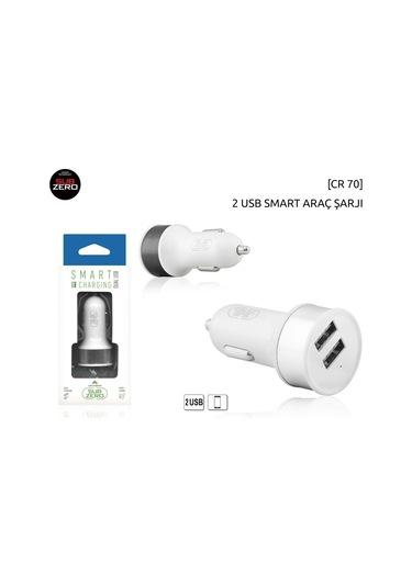 Subzero CR70 2.1A Çift Çıkışlı Araç Şarj Başlığı