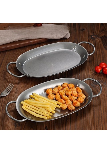 Suntek Paslanmaz Çelik Balık Pişirme Tepsisi Tavası Lazanya