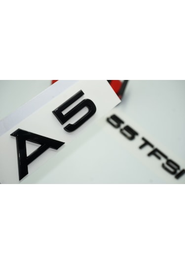 Audi A5 55 Tfsi Parlak Siyah Abs 3m 3d Bagaj Yazı Logo