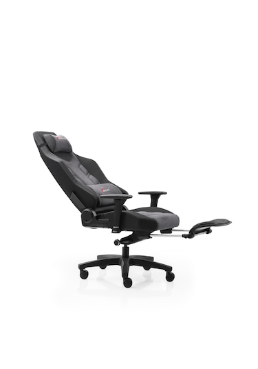 Xdrive Fırtına Profesyonel Oyuncu Koltuğu Ayak Uzatmalı Kumaş Gri