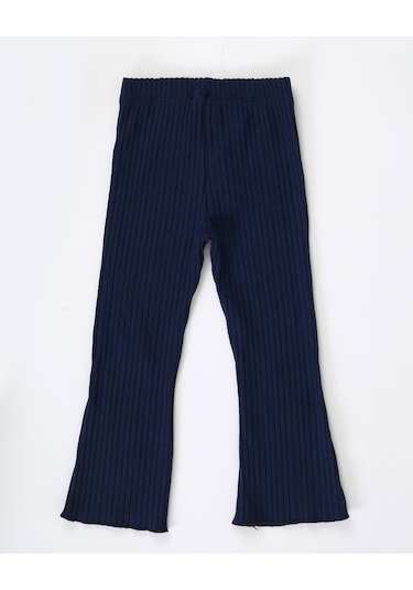 Luess İspanyol Paça Kaşkorse Kız Çocuk Tayt Lacivert