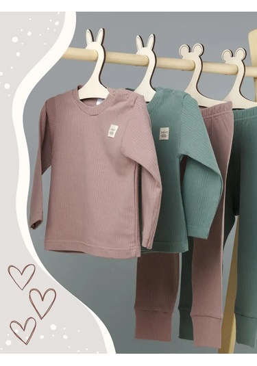 Lemony Kıds Bebekler İçin Uzun Kollu Body 2'li, Uzun Kollu Süveter 225092343 Beyaz