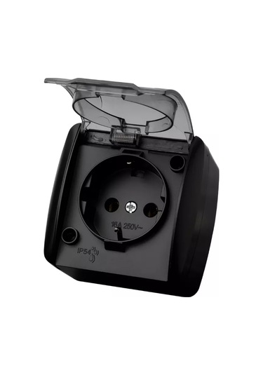 Tdmelectric Tekli Dış Mekan Prizi, Topraklamalı Ve Kapaklı 218467287 Seliger