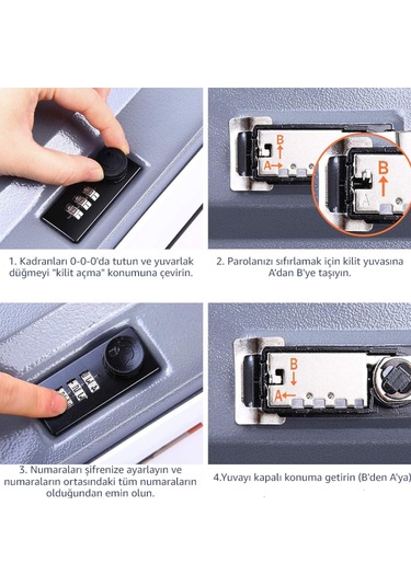 Mühlen Secret Safe 265 Büyük Boy Kitap Şekli Gizli Şifreli Kasa