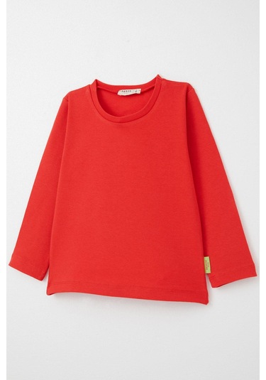 Breeze Kız Bebek Uzun Kollu Tişört Basic 9 Ay-3 Yaş, Narçiçeği Nar Çiçeği