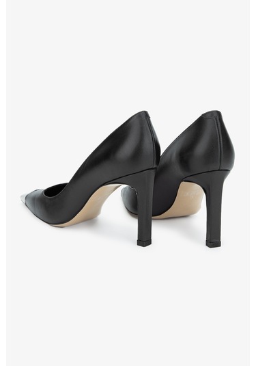 Valmenti Zimzy Kadın Siyah Hakiki Deri Topuklu Ayakkabı 613 27595 Bn Ayk Y24 Siyah