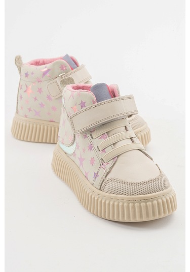 Mnpc Kız Çocuk Bej Hakiki Deri Suya Dayanıklı Günlük Bot 25k4b11042164 Bej