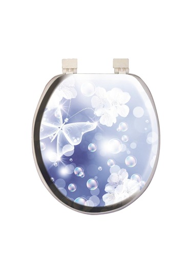 Softy Jumbo Desenli Yumuşak Klozet Kapağı Beyaz 8691580114052