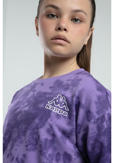 Kappa 362415 Kız Çocuk Tie-dye Şort Bermuda Pijama Takım Lila