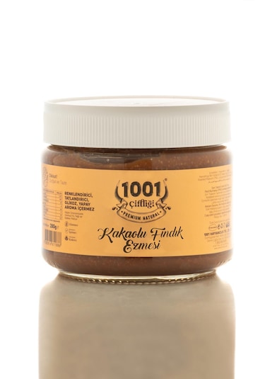 1001 Çiftliği Kakaolu Fındık Ezmesi 280g Katkısız