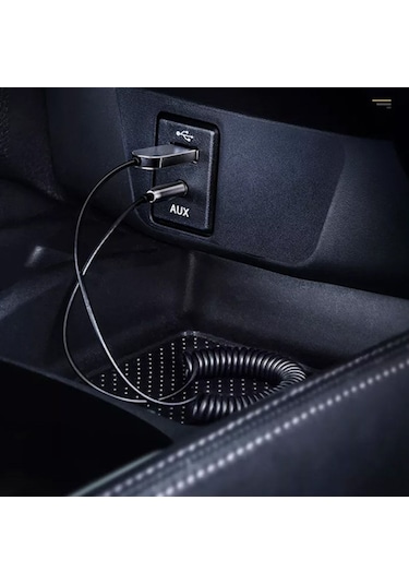 Baseus Ba01 Usb Wıreless Bluetooth Araç Vs Kıtı Aux Siyah