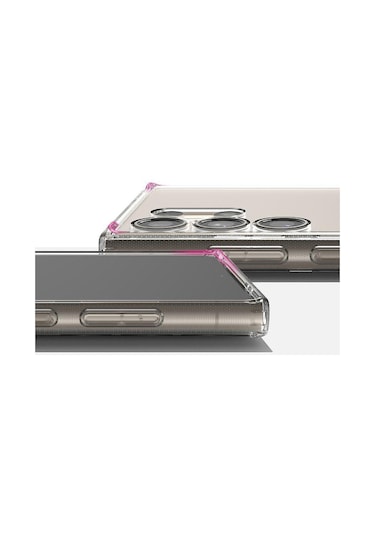 Galaxy Uyumlu S24 Ultra Şeffaf Silikon Kılıf 3d Kamera Korumalı